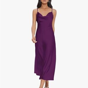 Elegant Purple Maxi Dress